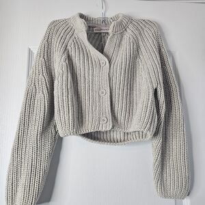 Willow & Wind Women's Gray Cardigan Sweater